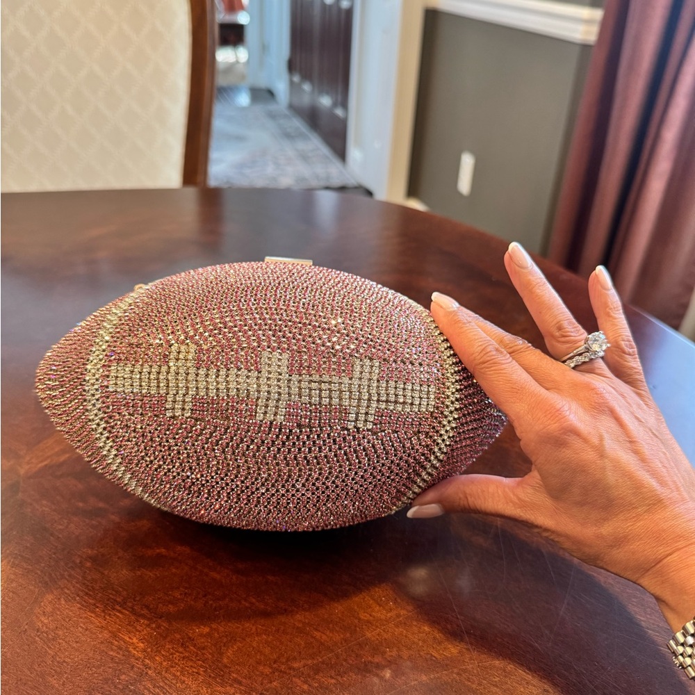 Sparkly crystal encrusted football purse!!!